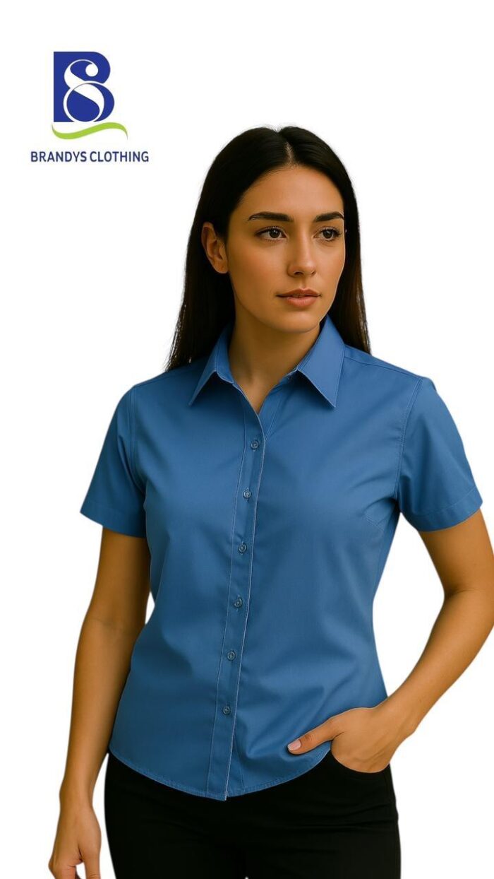 Mac One - Blue Short Sleeve Shirt - Image 1