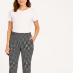 Sinsay Women's High-Waisted Checkered Trousers